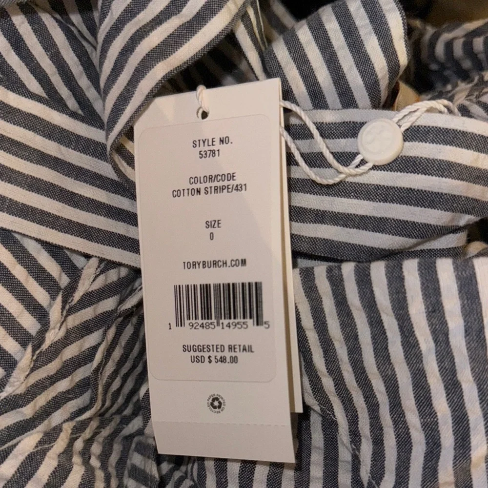 New Tory Burch Eyelet Seersucker‎ Dress